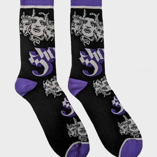 Ghost Unisex Copia Band Logo Ankle Socks in Black