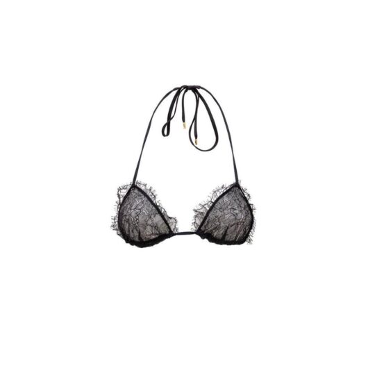 Tom Ford Women's Lace Triangle Bra Adjustable Classic Model in Black | Size: 4