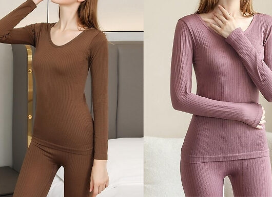 Women's Thermal Underwear Long Sleeve Pyjamas - 5 Colours