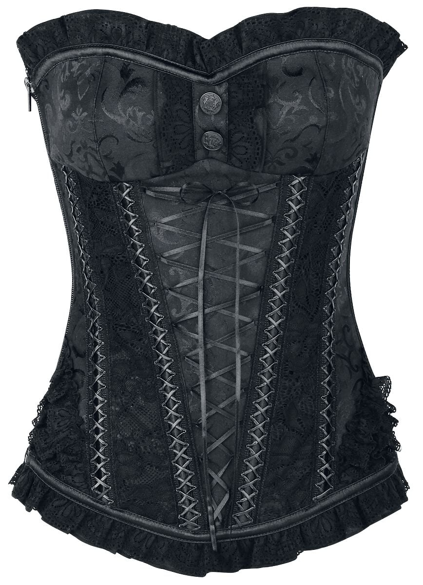 Bedroom Stories Corsage - Crest - S to 4XL - for Women - black