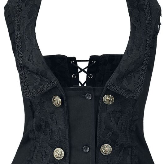 Burleska Underbust Corsage - Melissa Waist Coat - S to XL - for Women - black