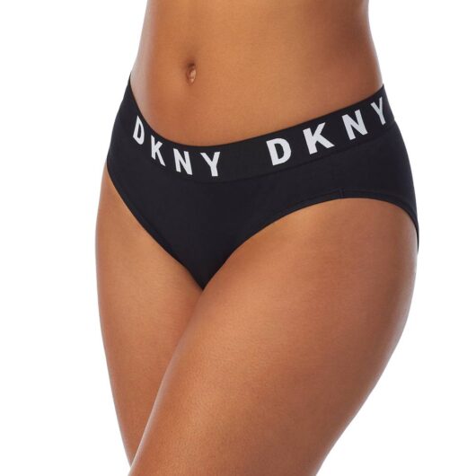 DKNY Women's BIKINI BRIEF in Black | Size: XL
