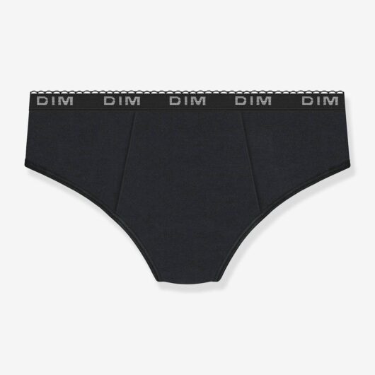 Girls' organic cotton period briefs My Protect Black medium flow black