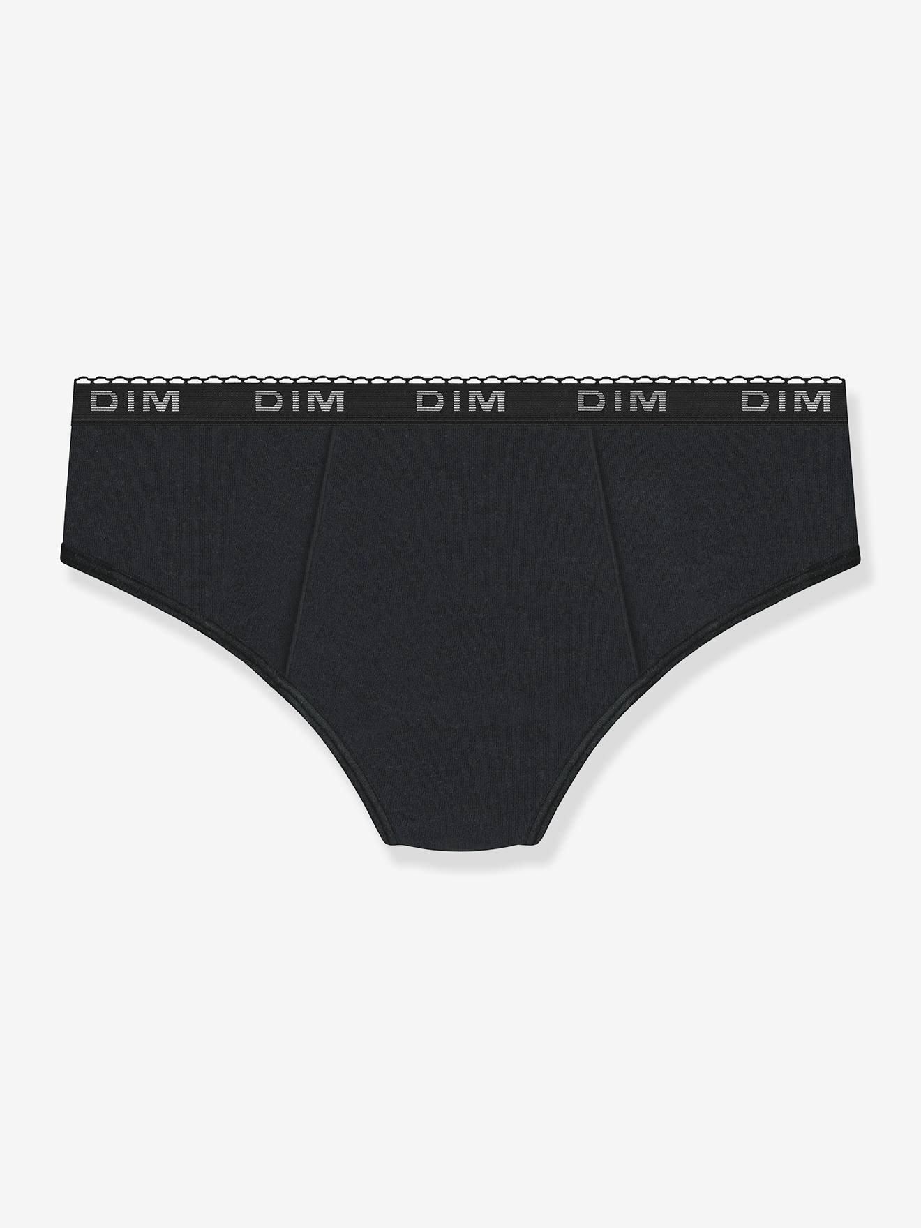 Girls' organic cotton period briefs My Protect Black medium flow black