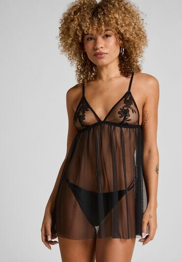Hunkemöller Hilton Babydoll Black