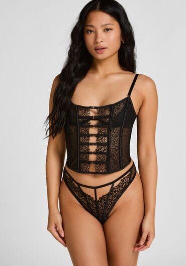 Hunkemöller Kristina Highleg Thong Black