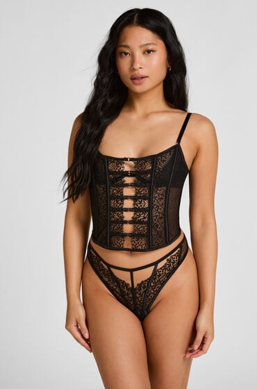 Hunkemöller Kristina Highleg Thong Black