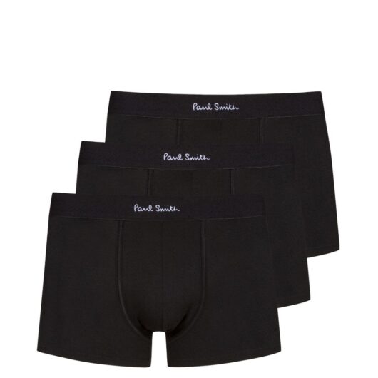 PAUL SMITH COTTON 3 PACK BOXERS Size: XL, colour: BLACK