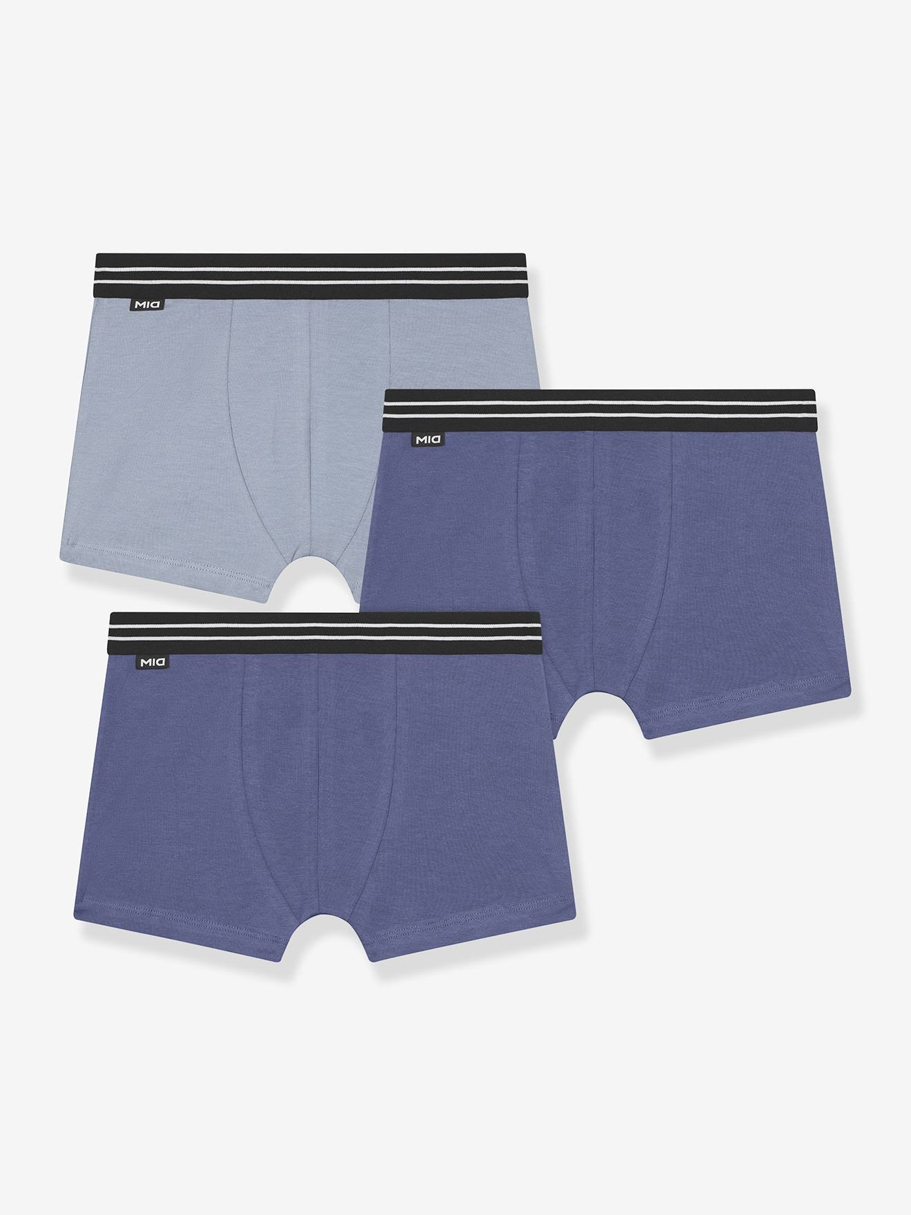 Pack of 3 Ecodim boys' boxers blue