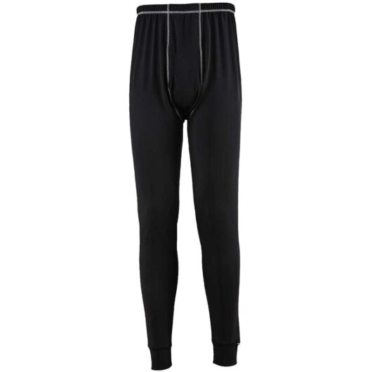 Portwest Base Pro Mens Antibacterial Baselayer Leggings Black M