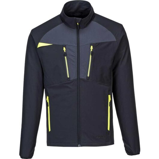 Portwest DX4 Mens Zip Pocket Baselayer Top Black 2XL